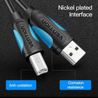 USB CABLE KABEL VENTION 1.5M FOR SOUNDCARD, MIXER, PRINTER ORIGINAL