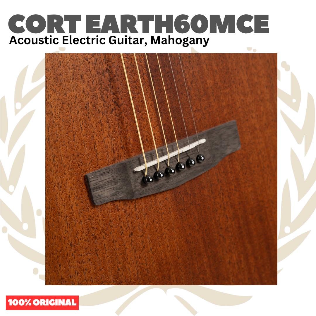 Cort Earth 60 MCE Acoustic Electric Guitar - Gitar Akustik Elektrik Earth60MCE | Earth 60MCE Original Asli