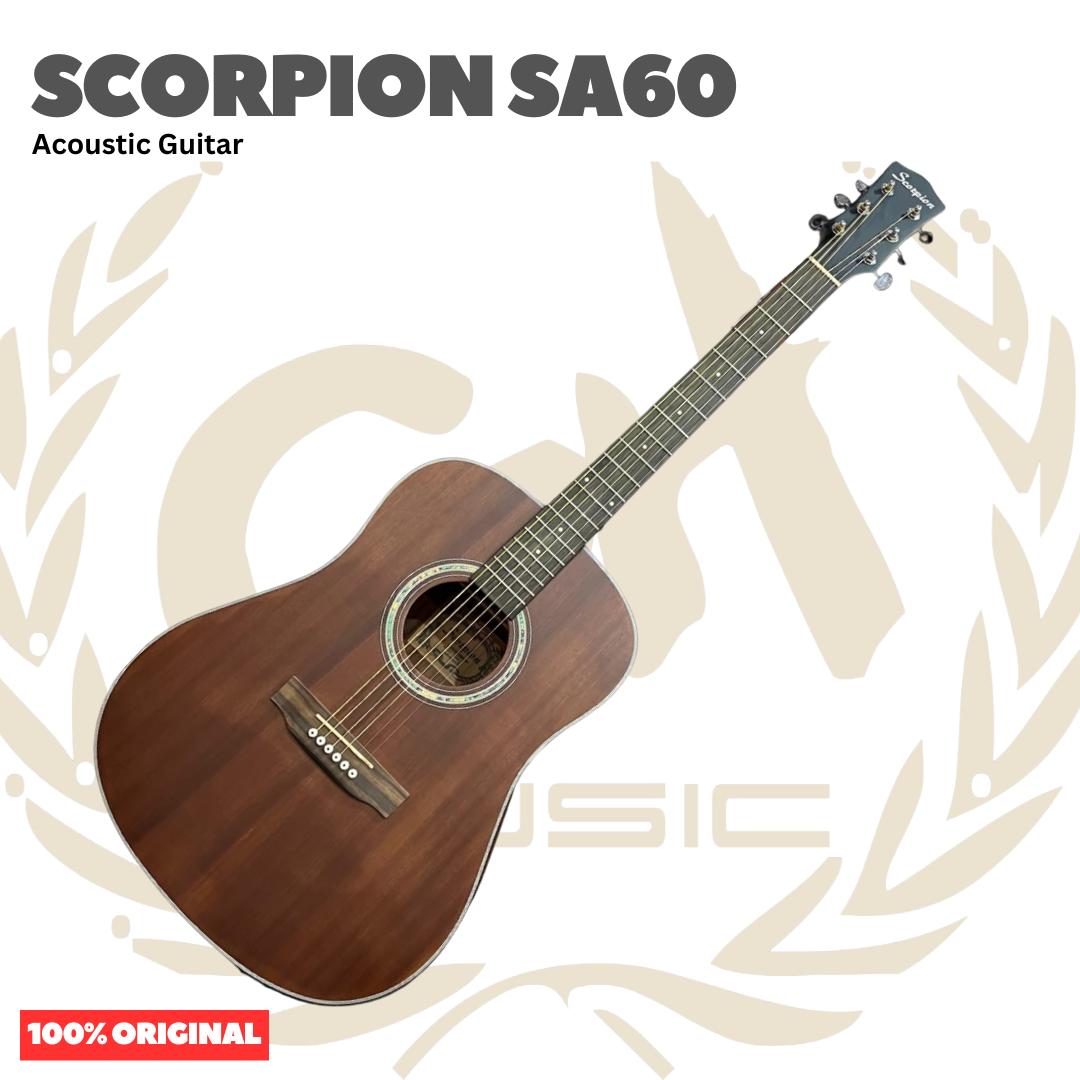 Scorpion SA60 Series Acoustic Guitar - Gitar Akustik SA 60 Original Asli