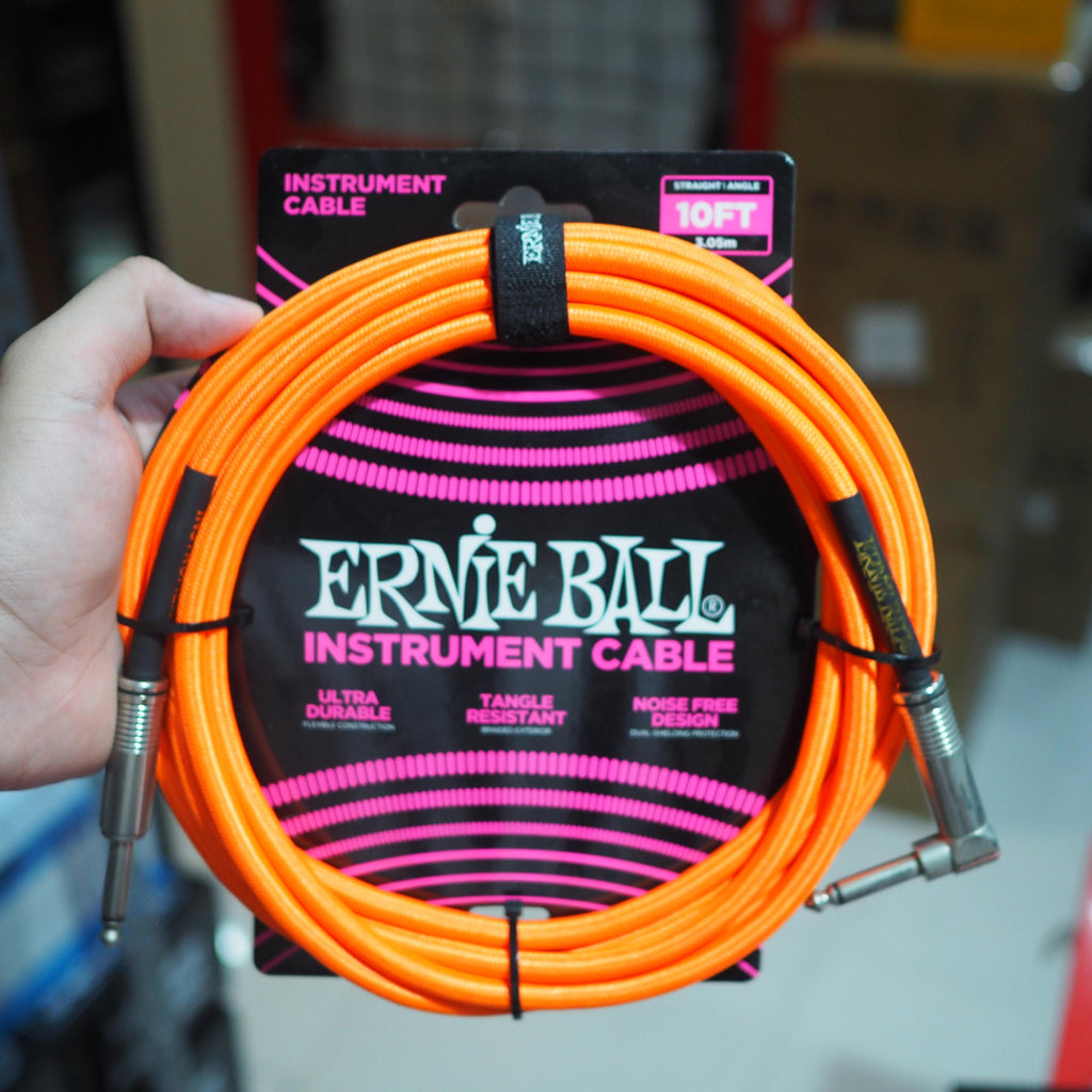 ERNIE BALL BRAIDED Straight Angle Instrument Cable | Kabel Jack Gitar