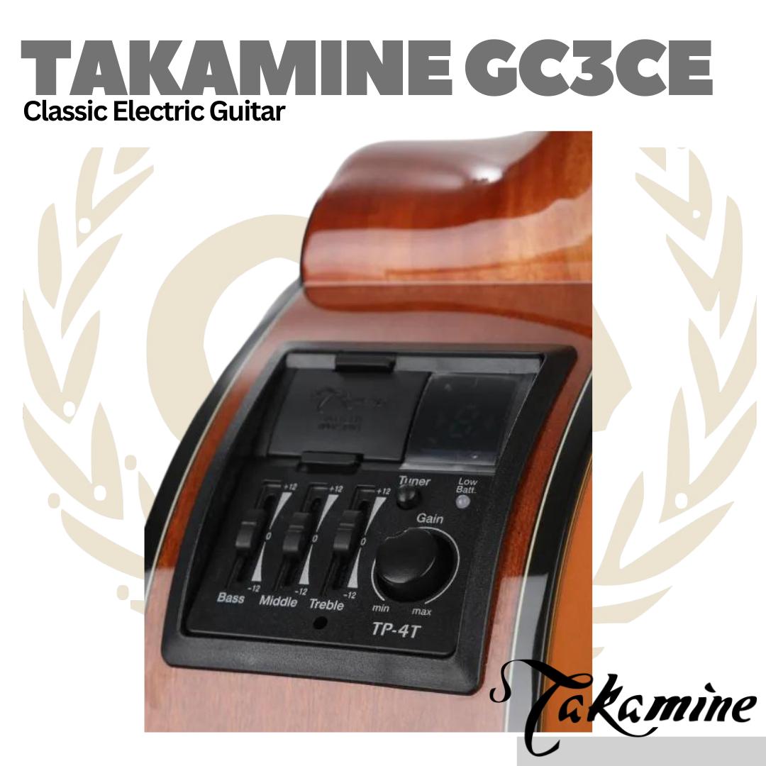 Takamine GC3CE Acoustic Electric Classical Guitar - Gitar Klasik Nylon