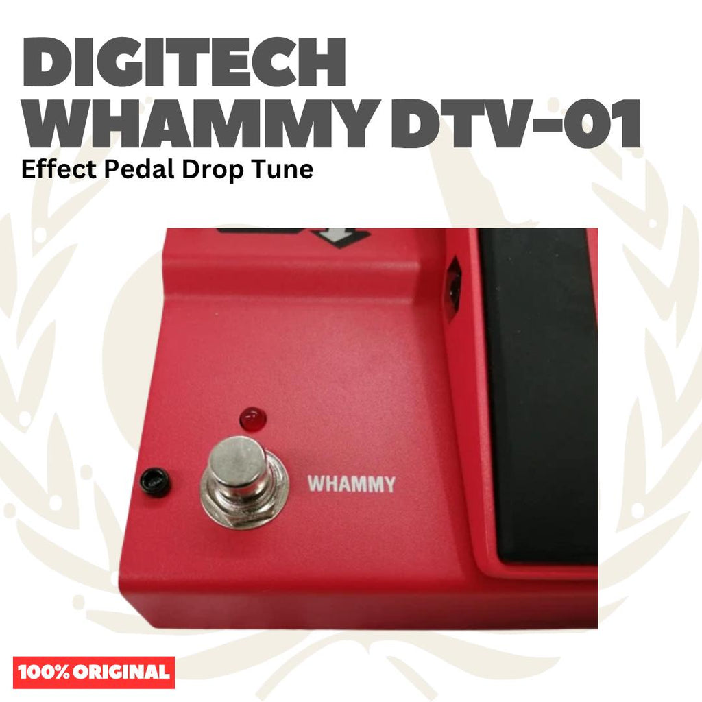 DIGITECH WHAMMY DTV-01 Classic Pitch Shifting Pedal With Drop & Raised Tuning Effect Pedal for Bass Guitar - Efek Pedal Gitar Bass