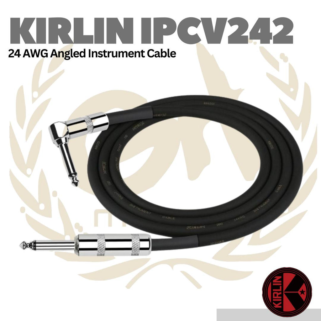Kirlin IPCV242 24AWG Angled Instrument Cable - Kabel Jack Instrumen