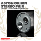 ASTON ORIGIN STEREO PAIR Cardioid Condenser Microphone Pair - Mik Kondenser Mic Sepasang Set Original Asli