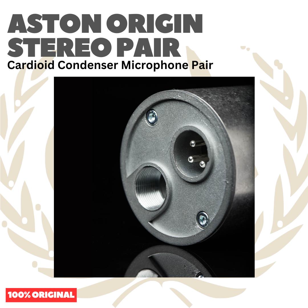 ASTON ORIGIN STEREO PAIR Cardioid Condenser Microphone Pair - Mik Kondenser Mic Sepasang Set Original Asli