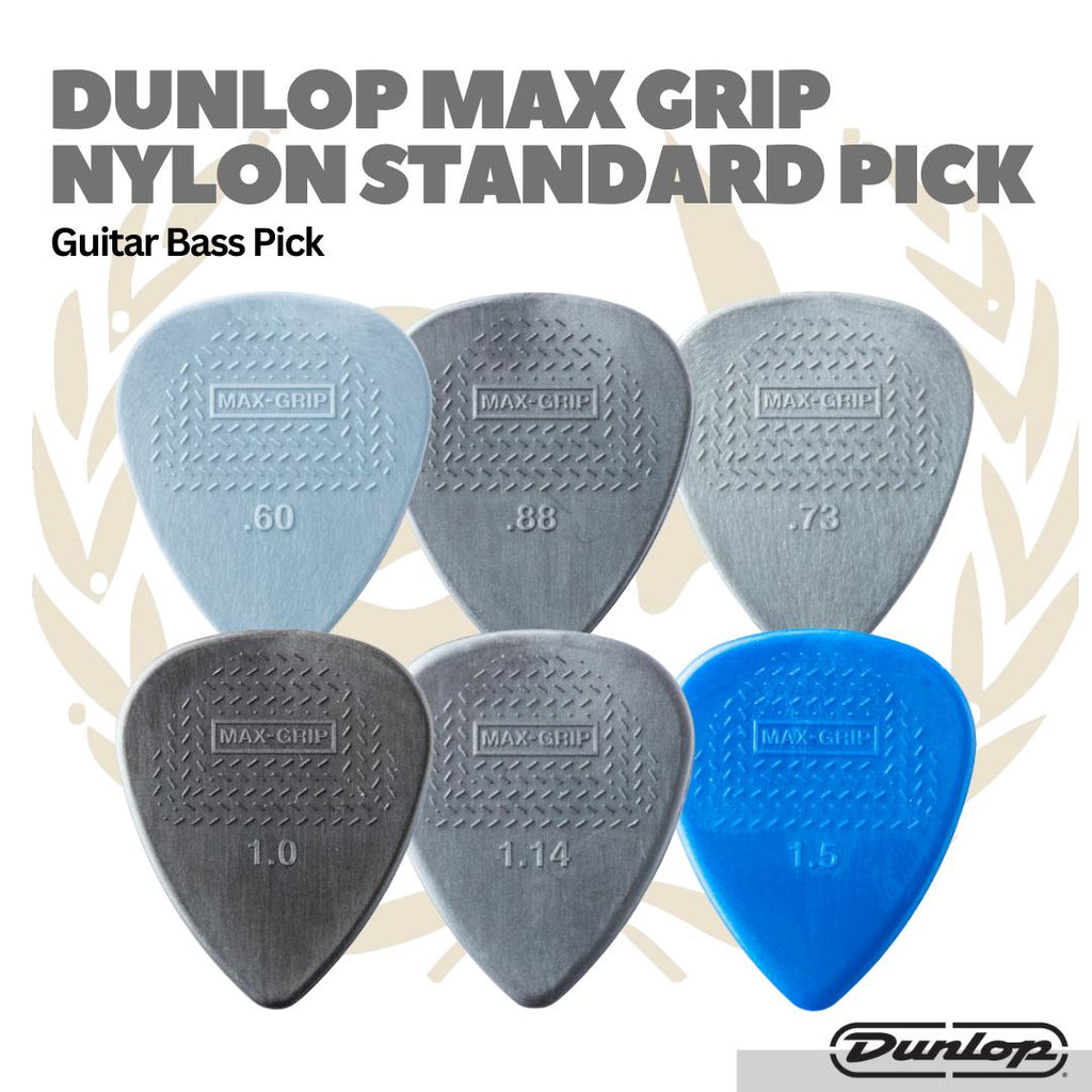 Dunlop Max Grip Nylon Standard Pick Satuan - Pick Gitar Bass