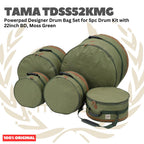 Tama TDSS52K Powerpad Designer Drum Bag Set for 5pc Drum Kit with 22inch BD - Tas Drum