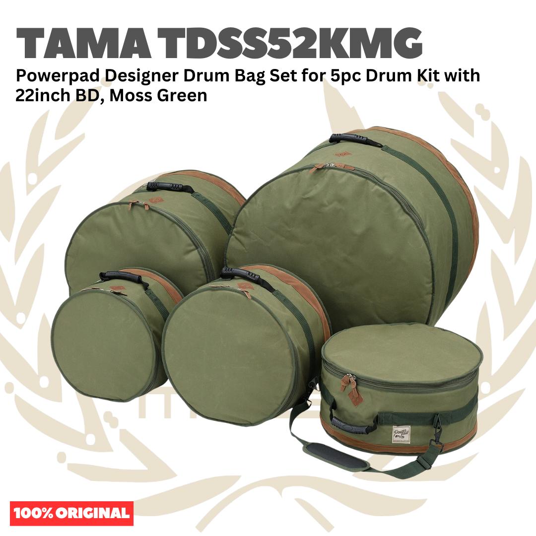 Tama TDSS52K Powerpad Designer Drum Bag Set for 5pc Drum Kit with 22inch BD - Tas Drum