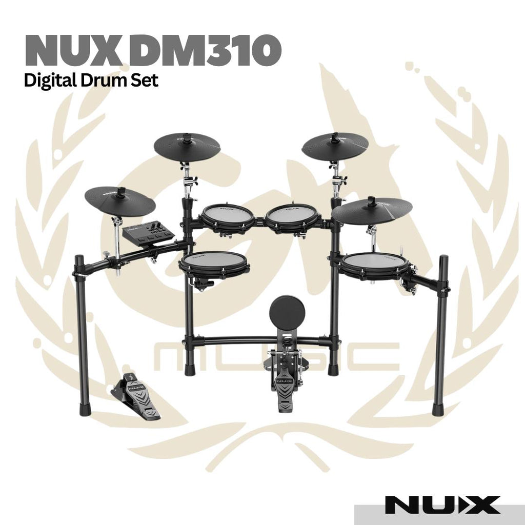 NUX DM310 All Mesh Head Digital Drum Set - DM-310 Drum Elektrik Asli Original