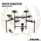 NUX DM310 All Mesh Head Digital Drum Set - DM-310 Drum Elektrik Asli Original