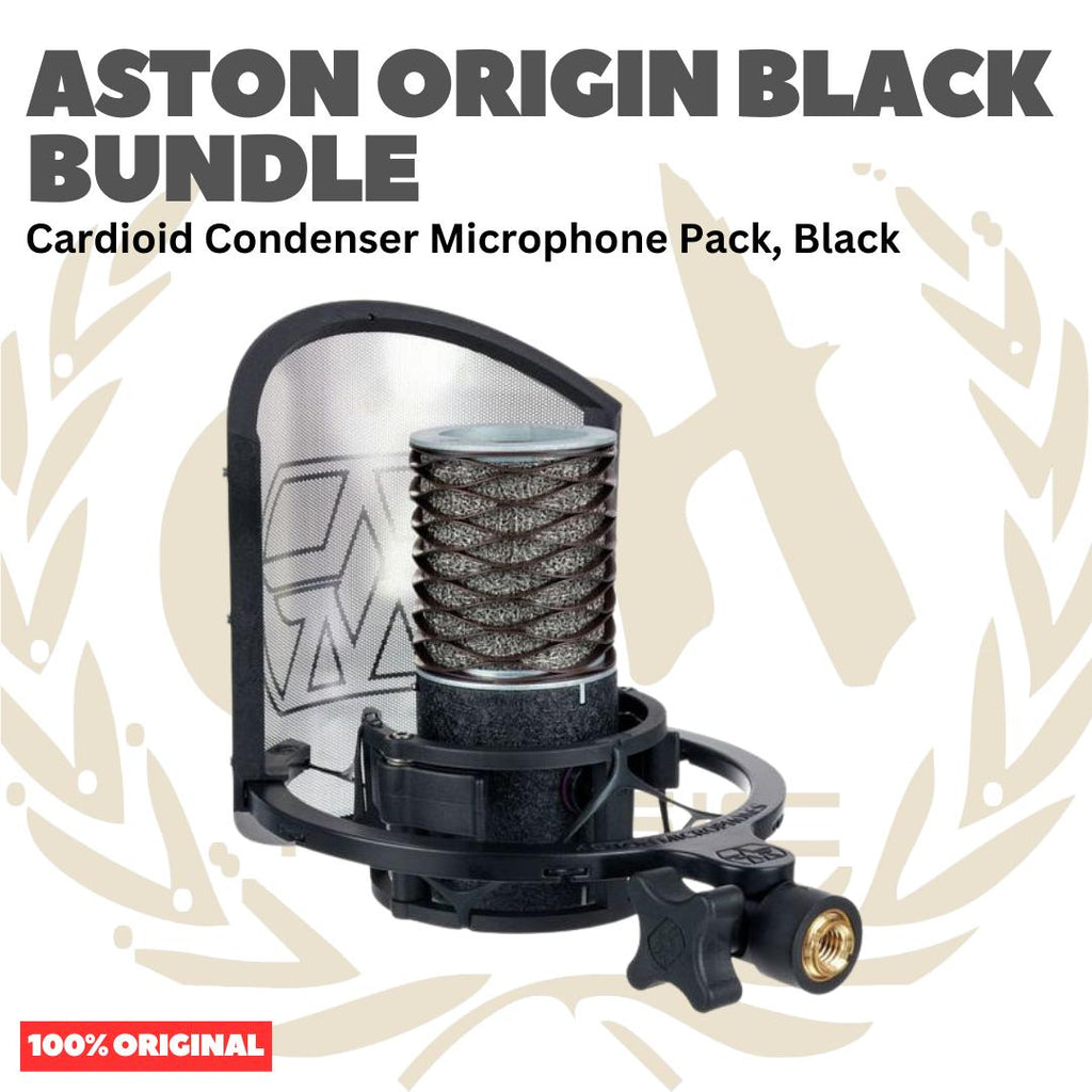 ASTON ORIGIN BUNDLE & BLACK BUNDLE Large Diaphragm Studio Condenser Microphone (made in UK)