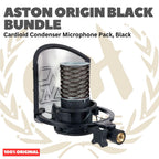 ASTON ORIGIN BUNDLE & BLACK BUNDLE Large Diaphragm Studio Condenser Microphone (made in UK)