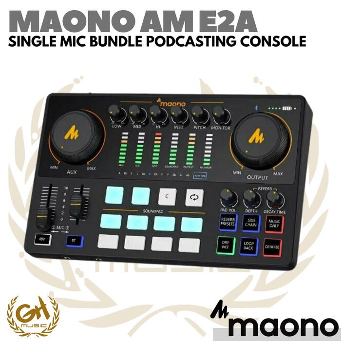 MAONOCASTER SINGLE MICROPHONE | MAONO AME2 BUNDLE SOUND CARD RECORDING - LIVE STREAM AME2A