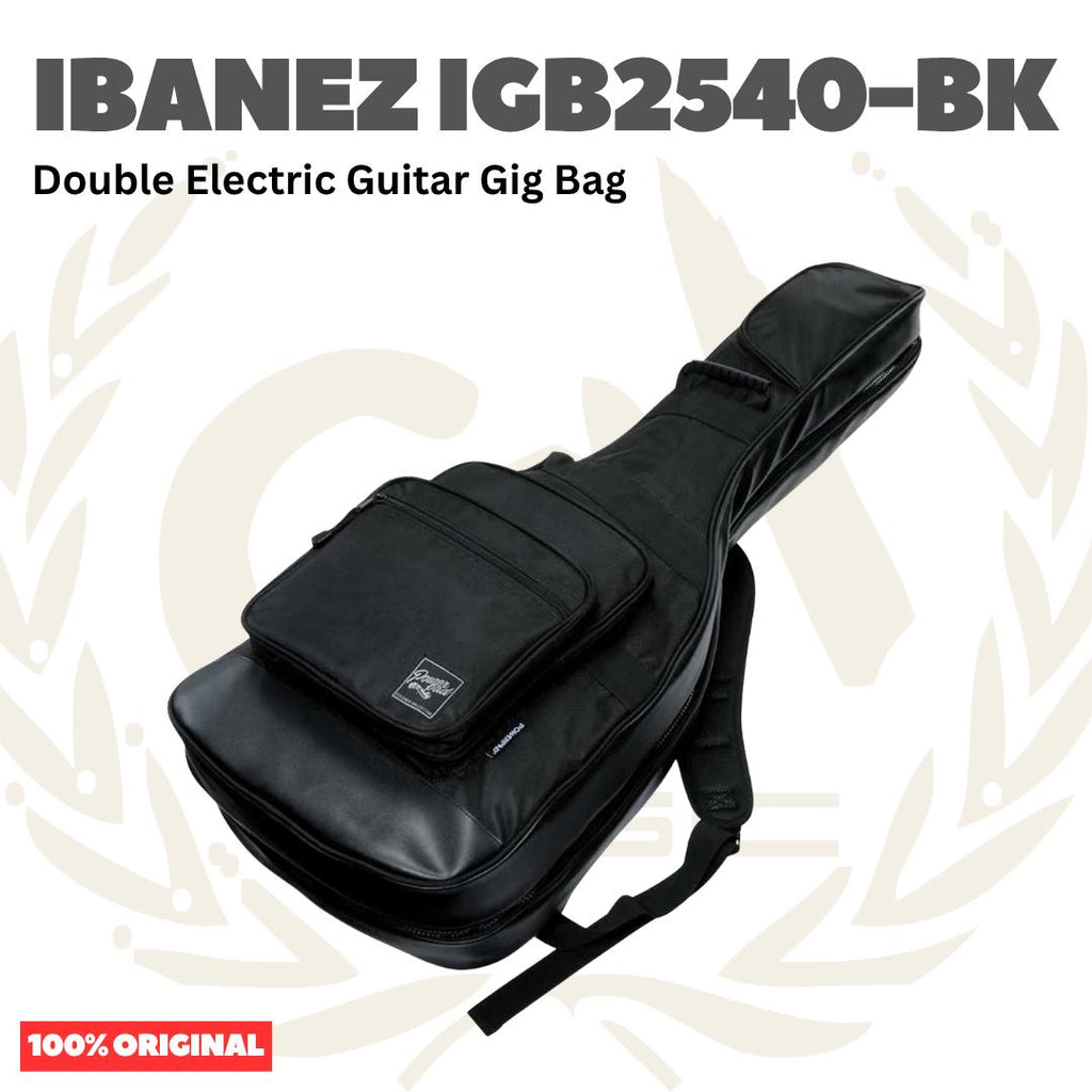 Ibanez IGB2540-BK Double Electric Guitar Gig Bag - Tas Gitar Listrik Elektrik Dobel Gigbag IGB2540