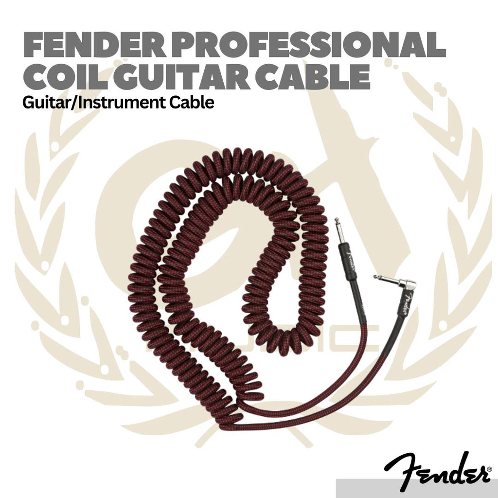Fender Professional Coil Guitar Cable | Kabel Jack Gitar Instrumen Original