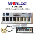 WORLDE P-49 Pro USB MIDI Keyboard Controller 49Key