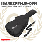 Ibanez PF14JR-OPN Acoustic Guitar w/Bag, Open Pore Natural - Gitar Akustik