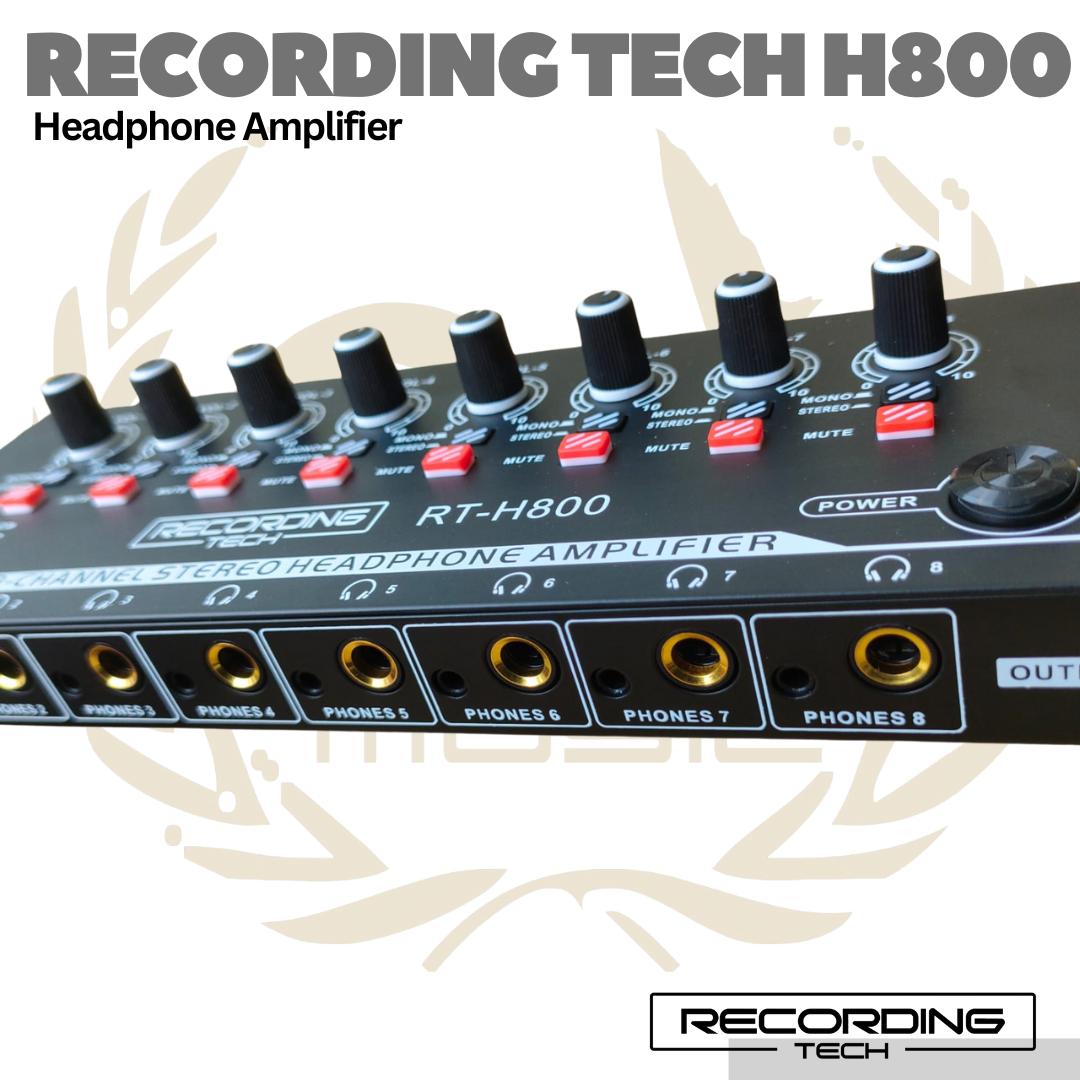 Recording Tech H800 - 8 Channel Stereo Headphone Amplifier Splitter