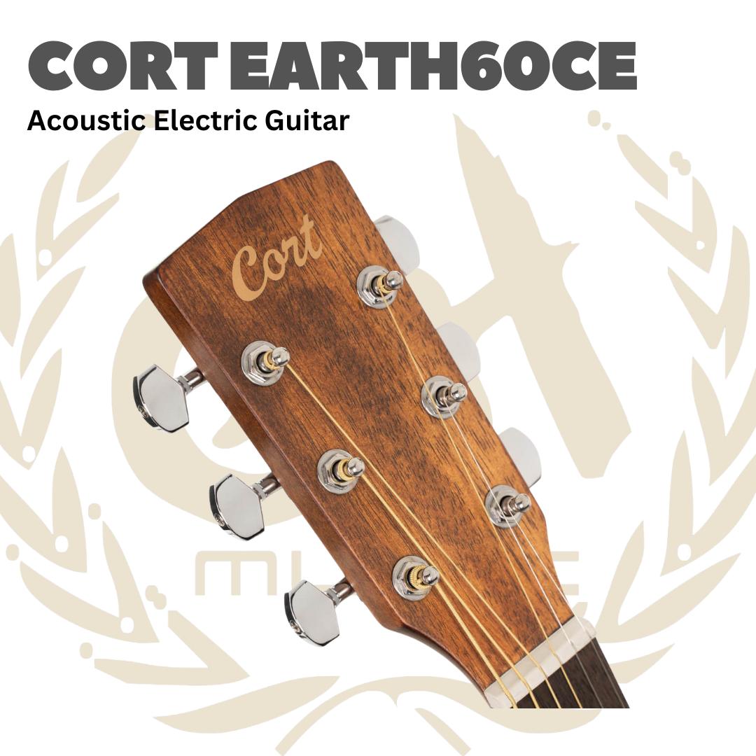 CORT Earth60CE Acoustic Electric Guitar | Gitar Akustik Elektrik