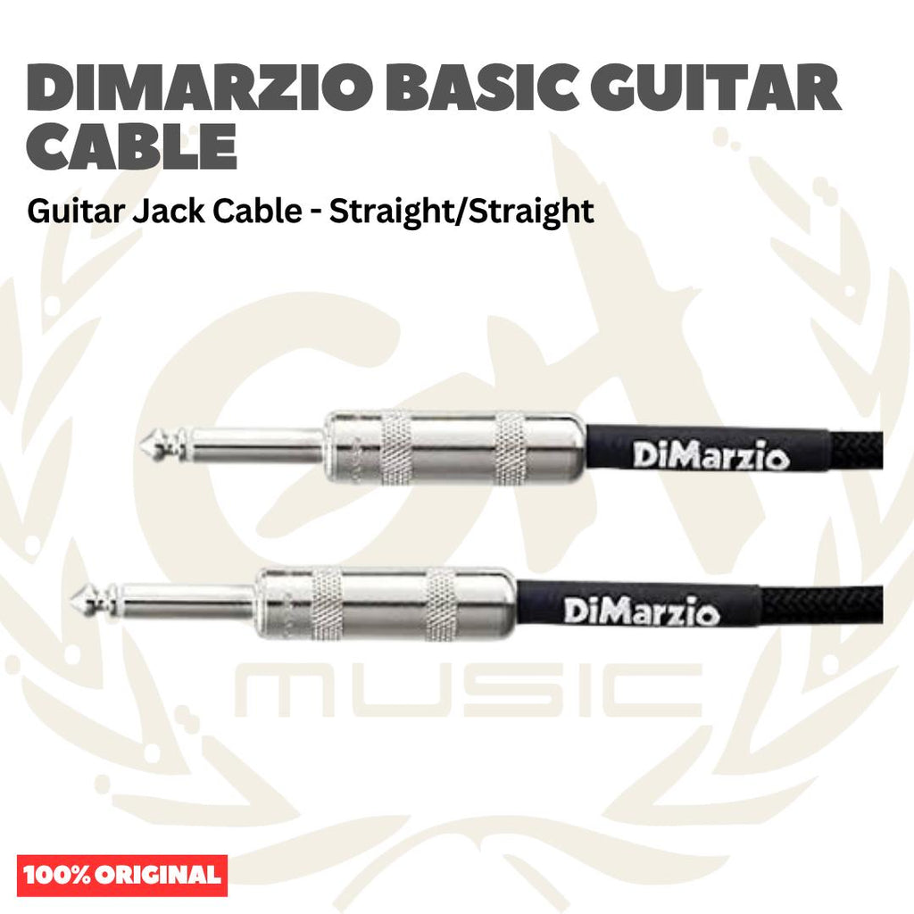 DiMarzio Basic Guitar Cable, Straight/Straight - Kabel Jack Gitar