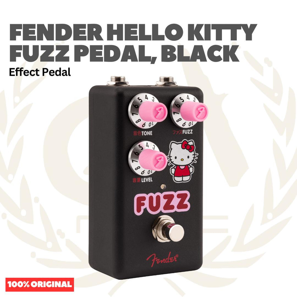 Fender Hello Kitty Fuzz Pedal Black Effect Pedal - Efek Pedal Gitar Bass