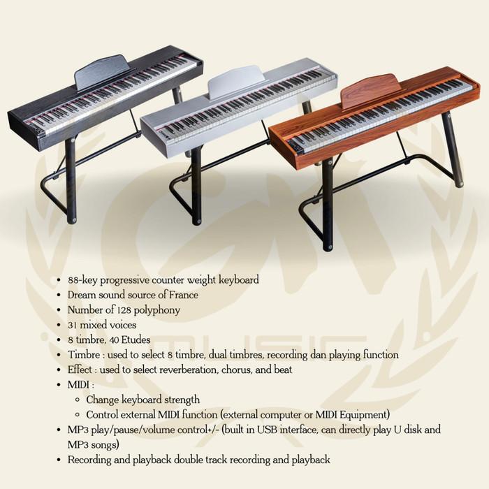 FORT BATAVIA LE Digital Piano | 88 Keys Progresif Counter Weight Murah