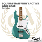 Squier Affinity Series Active Jazz Bass Guitar, Laurel FB - Bass Elektrik