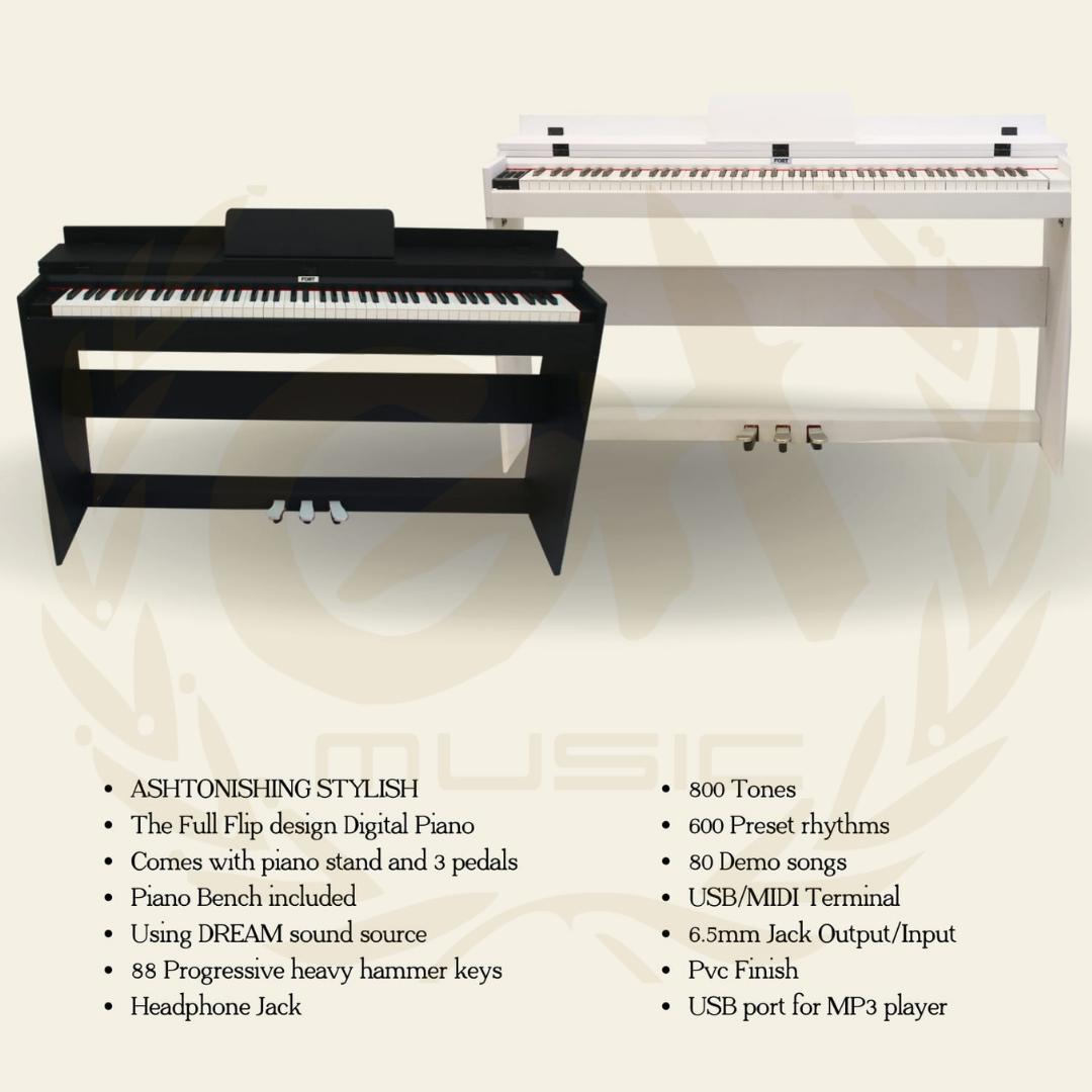 FORT KALAMATA Digital Piano | 88 keys Hammer action Keyboard Tuts