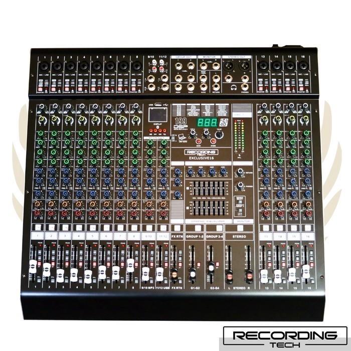 Recording Tech Exclusive12 16 | RT Exclusive 12 Mixer eksklusif exklusif Exclusive 16