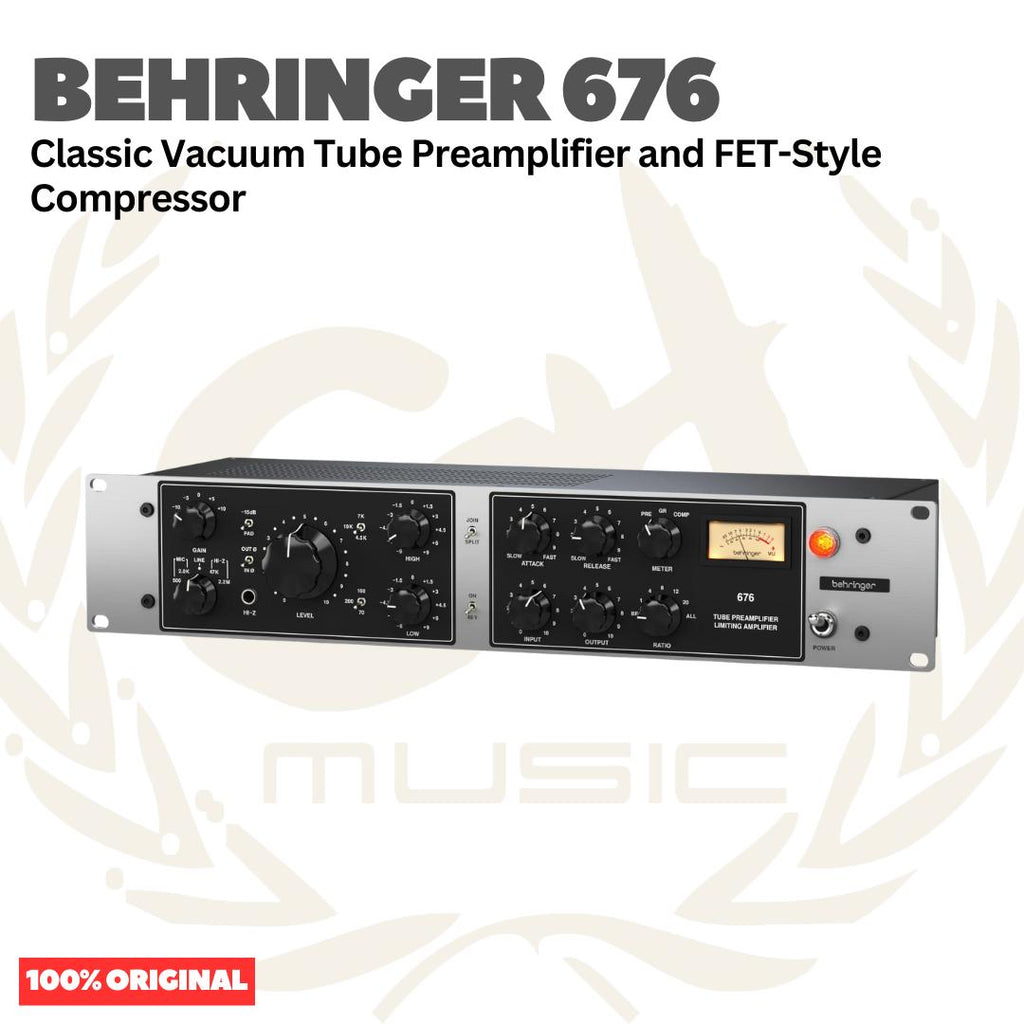 Behringer 676 Classic Vacuum Tube Preamplifier and FET-Style Compressor