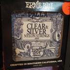 ERNIE BALL 2403 ERNESTO PALLA CLEAR & SILVER NYLON CLASSICAL GUITAR