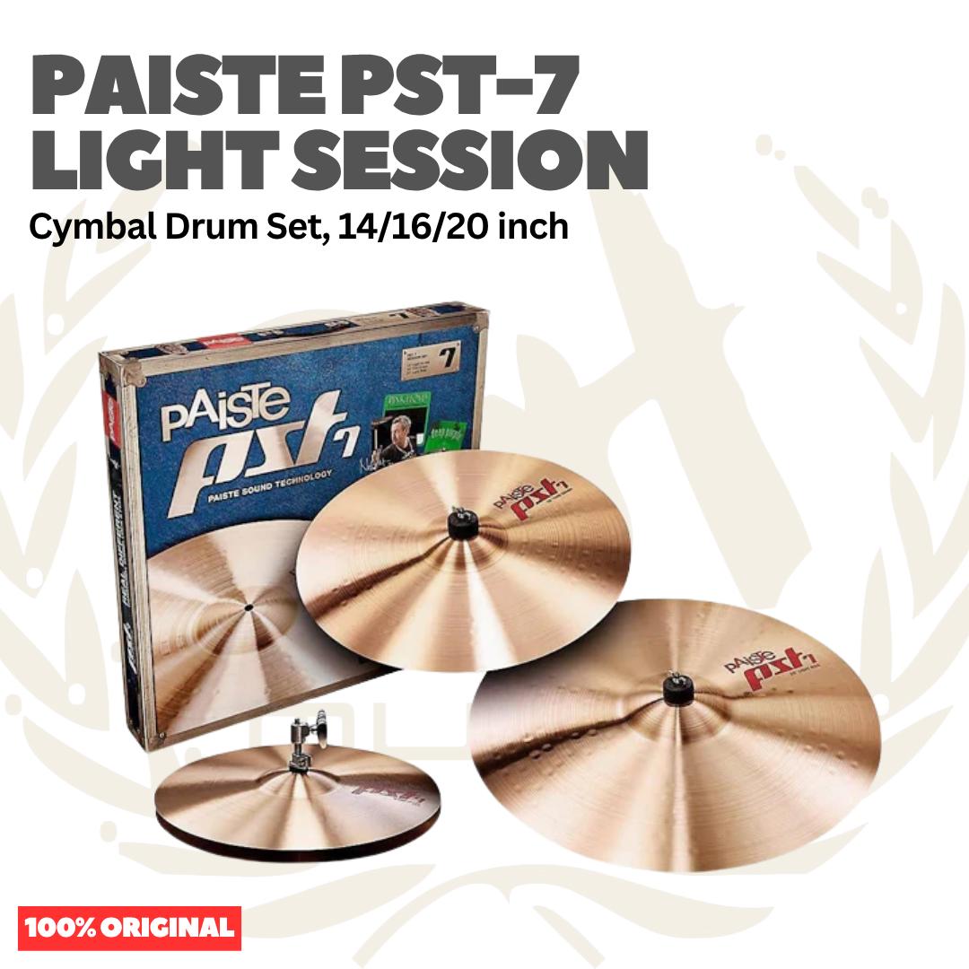 Paiste PST-7 Light Session Cymbal Drum Set 14,18,20 inch - Set Simbal Drum PST7