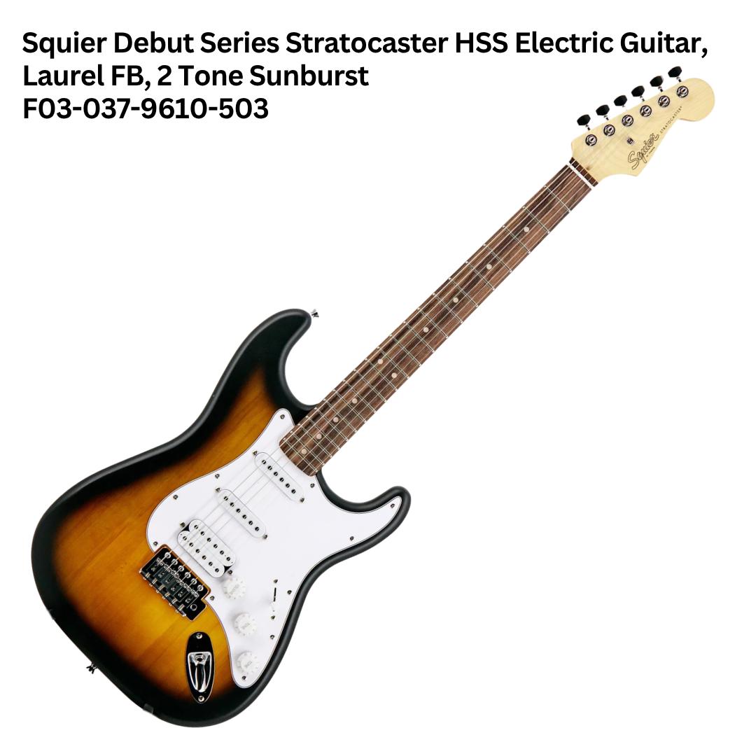PAKET GITAR SQUIER DEBUT STRATOCASTER HSS ELECTRIC GUITAR - GUITAR PACK
