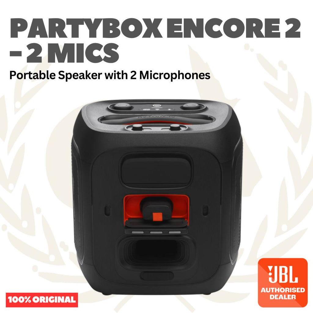 JBL PartyBox Encore 2 Portable Speaker with 2 Microphones - Speaker Portabel dengan 2 Mic