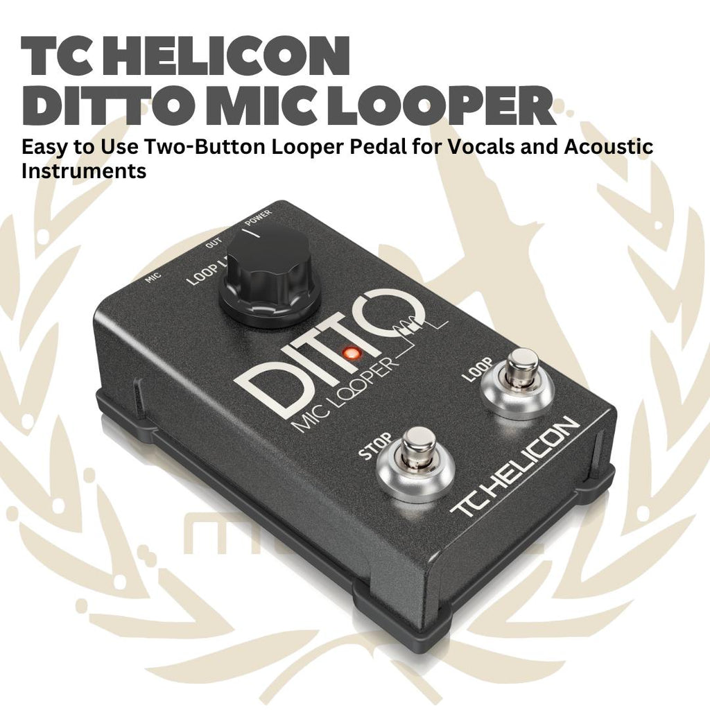 TC Helicon Ditto Mic Looper - Efek Gitar Bass Pedal