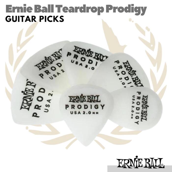 Ernie Ball Teardrop Prodigy Guitar Picks isi 6 | Pick Gitar 1.5 2.0mm