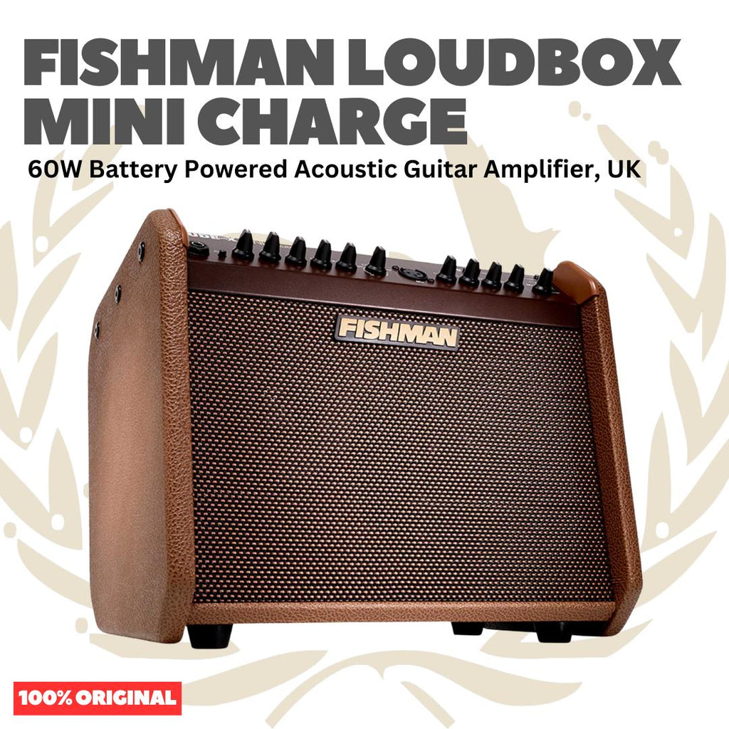 Fishman Loudbox Mini Charge 60W Battery Powered Acoustic Guitar Amplifier - Speaker Ampli Akustik Dengan Baterai Charger