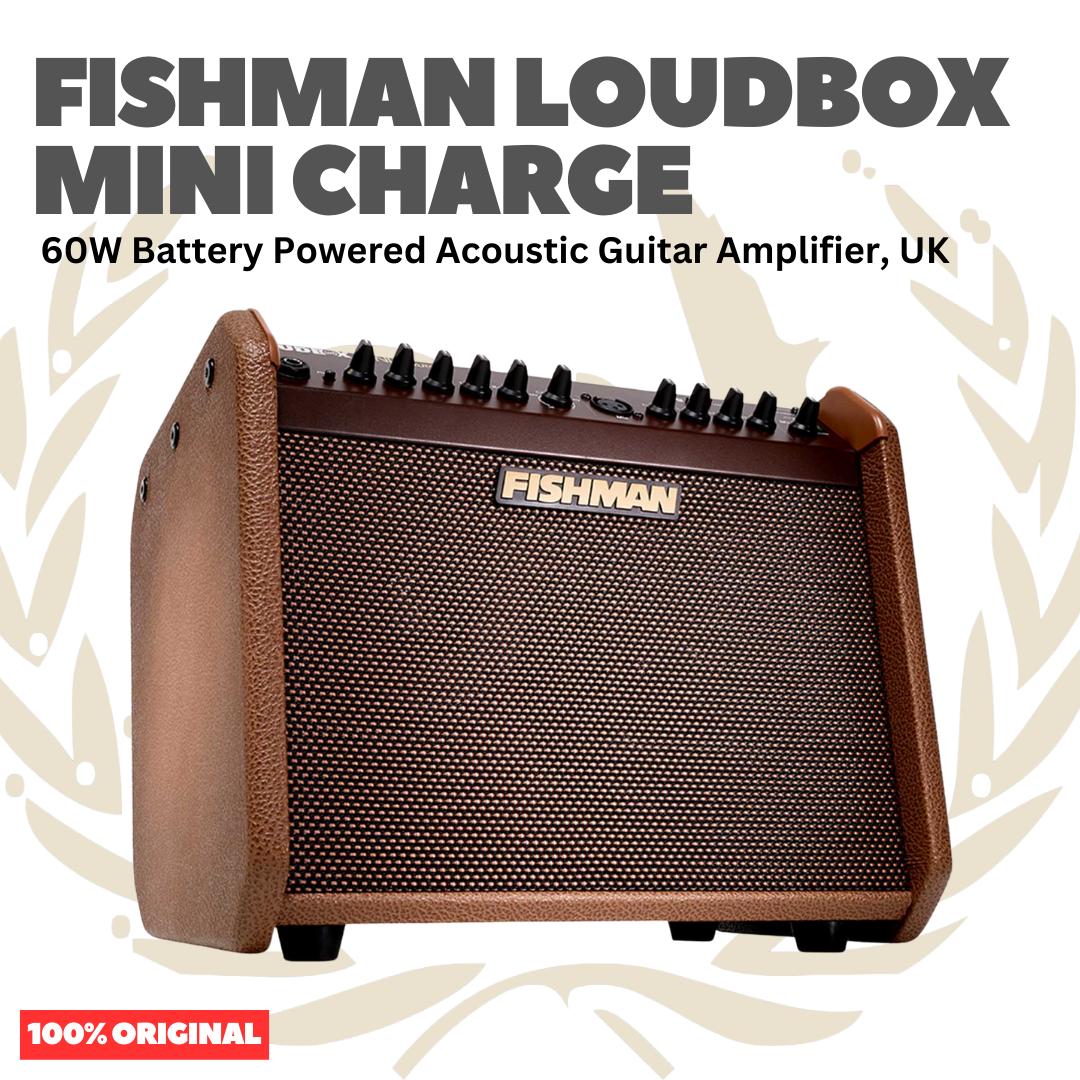 Fishman Loudbox Mini Charge 60W Battery Powered Acoustic Guitar Amplifier - Speaker Ampli Akustik Dengan Baterai Charger