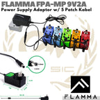 FLAMMA FPA-MP-9V2A Power Supply | Adaptor Efek Gitar 9v 2A 5 Kabel