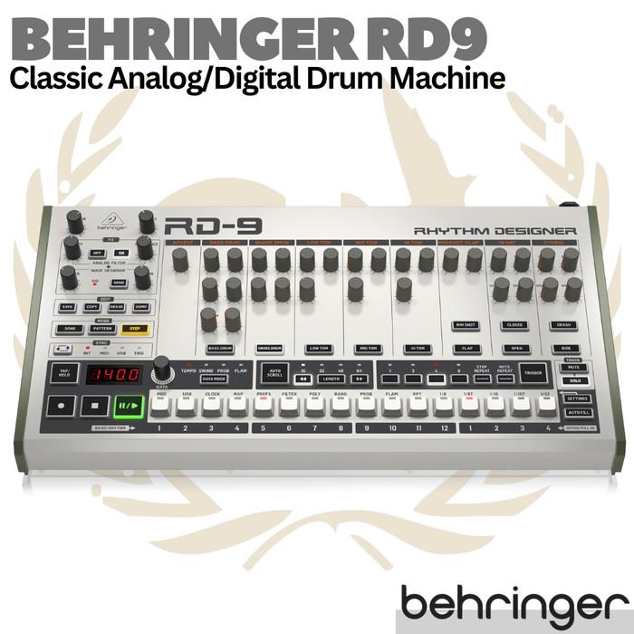 BEHRINGER RHYTHM DESIGNER RD-9 Classic Analog/Digital Drum Machine RD9