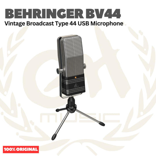 Behringer BV44 Vintage Broadcast Type 44 USB Microphone - Mic Condenser