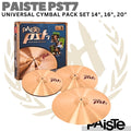 PAISTE PST7 UNIVERSAL Medium Cymbal Set | Simbal 14", 16", 20" inch