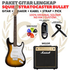 PAKET GITAR SQUIER STRATOCASTER BULLET Electric Gitar | GUITAR PACK