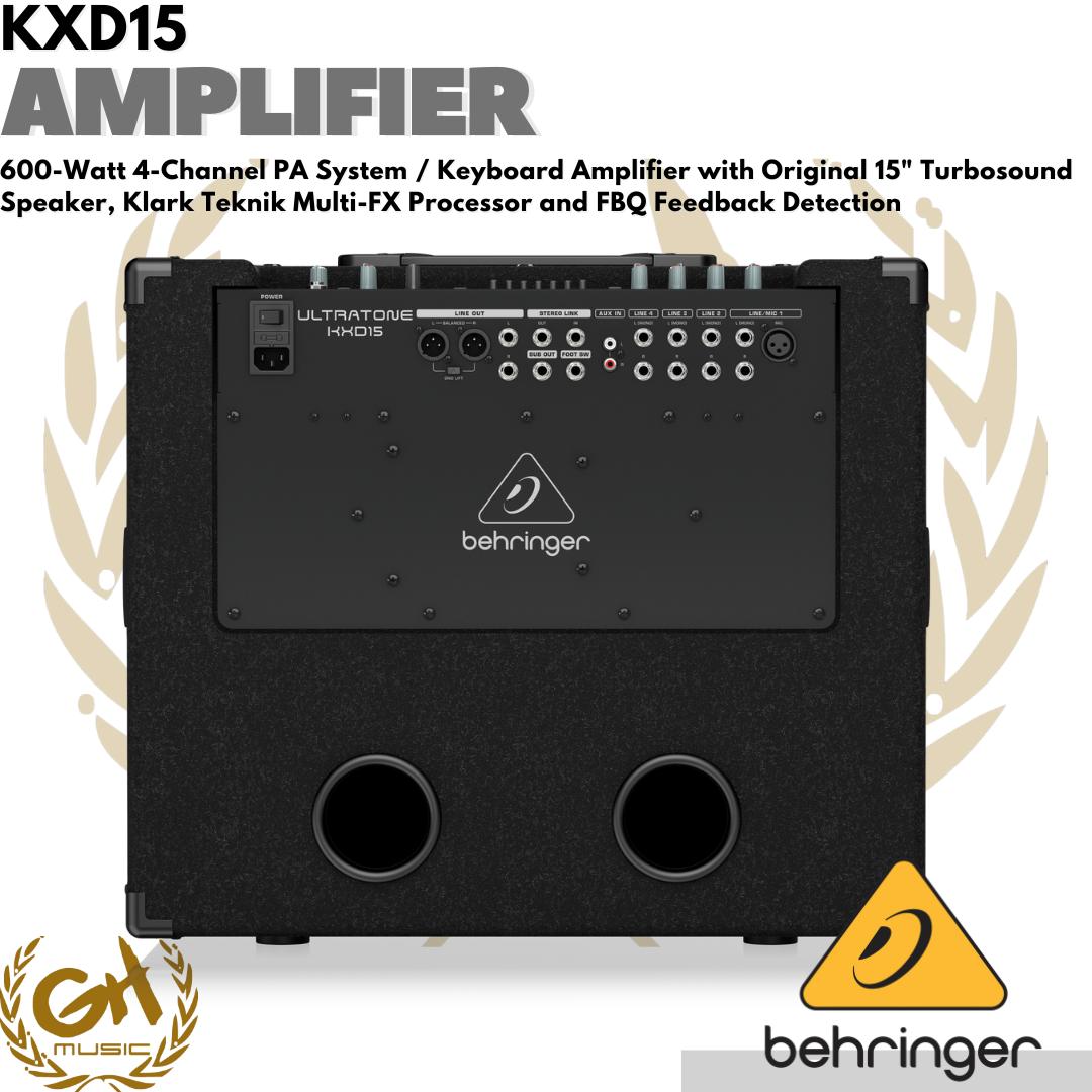 Behringer KXD15 600-Watt 4-Channel PA System / Keyboard Amplifier