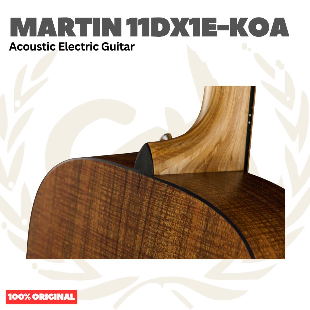 Martin 11 DX1E-KOA Acoustic Electric w/Bag - Gitar Akustik Elektrik HPL KOA 11DX1EKOA
