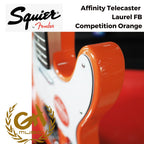 Squier Afinity Telecaster Electric Guitar Laurel FB Competition Orange