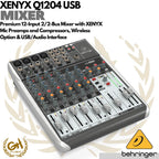 BEHRINGER XENYX Q1204 MIXER WITH AUDIO INTERFACE