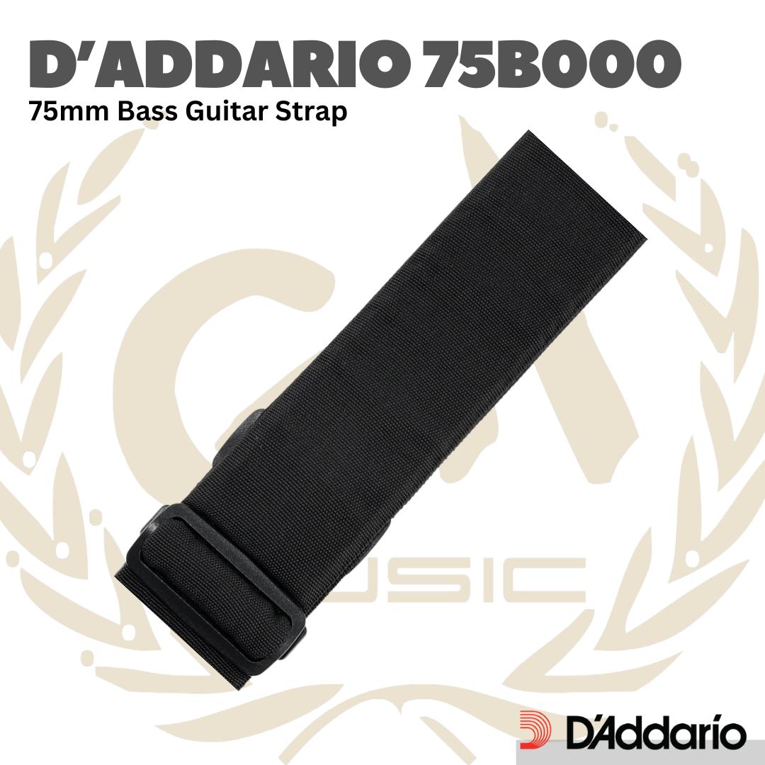 D'Addario 75B000 75mm Bass Guitar Strap - Strep Gitar Bass