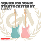 SQUIER FSR Sonic Stratocaster HT Electric Guitar - Gitar Listrik Elektrik Hardtail non Tremolo Original Asli