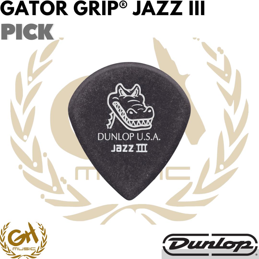 JIM DUNLOP Gator Grip Jazz III Pick - Pick Gitar